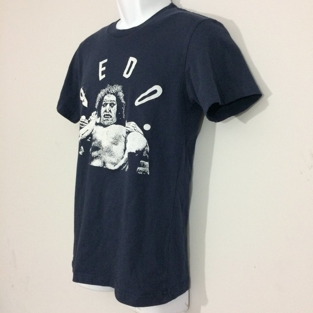 bEDO sHIRTS Andre the Giant Headlock Blue Tshirt - Picture 2 of 7